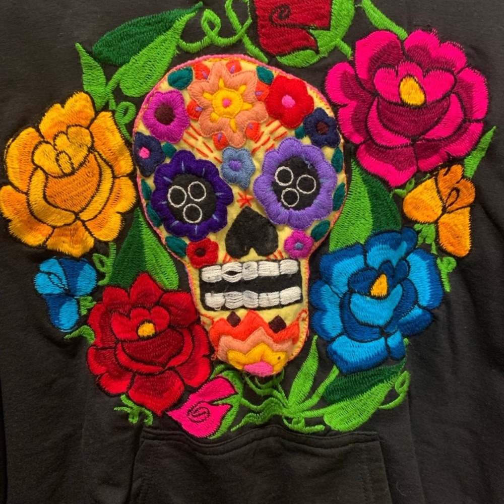 NWT - Sugar Skull Black Hoodie